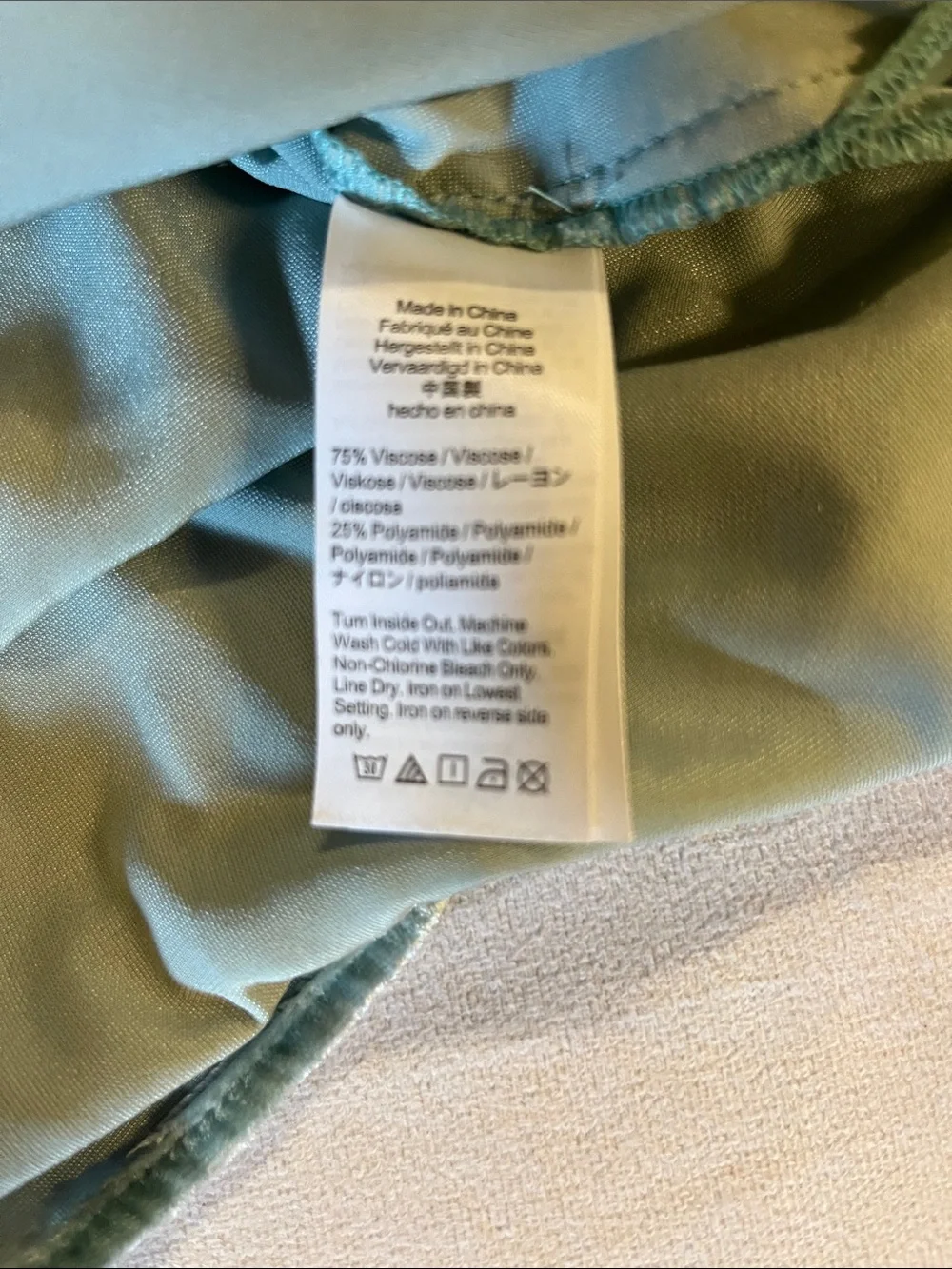 J.Crew Metallic Aqua Popover Blouse XS Long Sleeve Shimmer Career Party Top